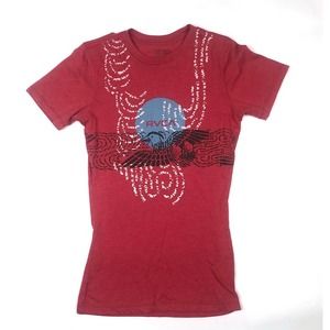 RVCA Shirt Adult Pink Red Size Medium Logo Artist Network Program